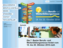 Tablet Screenshot of basler-berufsmesse.ch